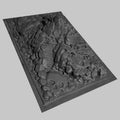 7 Skull Mountain Large Crawler Scape Plate