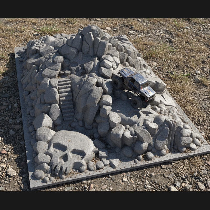 7 Skull Mountain Large Crawler Scape Plate