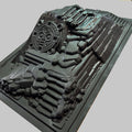 Mayan Pyramid Large Crawler Scape Plate - XRS01022