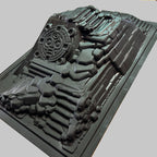 Mayan Pyramid Large Crawler Scape Plate - XRS01022