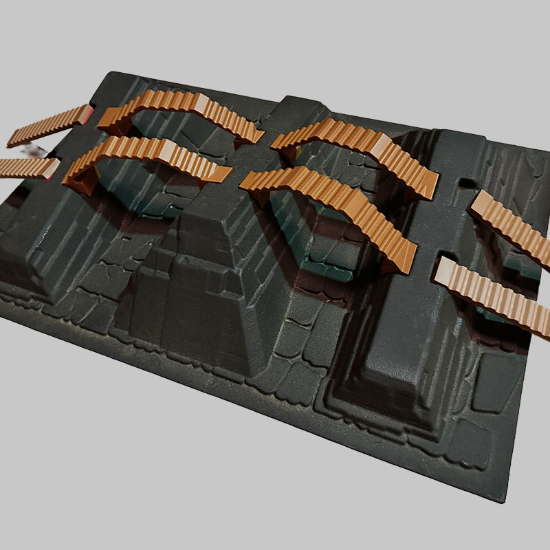 Mayan V-Bridge Large Crawler Scape Plate - XRS01021