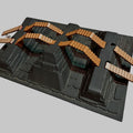 Mayan V-Bridge Large Crawler Scape Plate - XRS01021