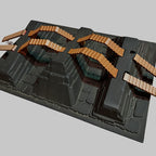 Mayan V-Bridge Large Crawler Scape Plate - XRS01021